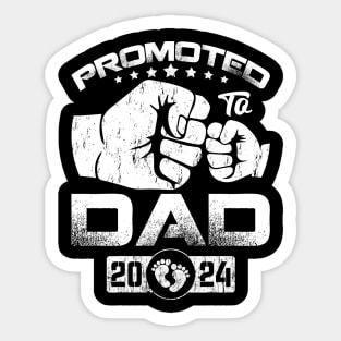 Promoted To Dad Est 2024 Father's Day Sticker